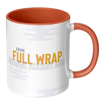 11oz Orange Accent Mug