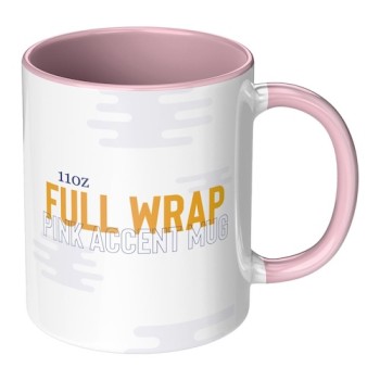 11oz Pink Accent Mug