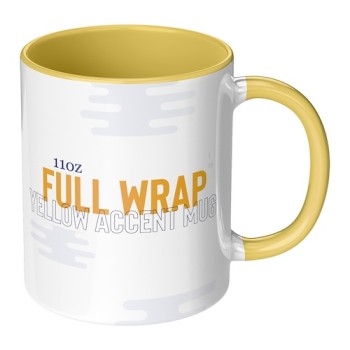 11oz Yellow Accent Mug