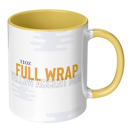 11oz Yellow Accent Mug