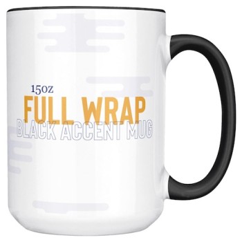 15oz Black Accent Mug
