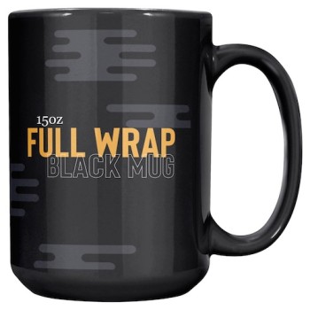 15oz Black Mug