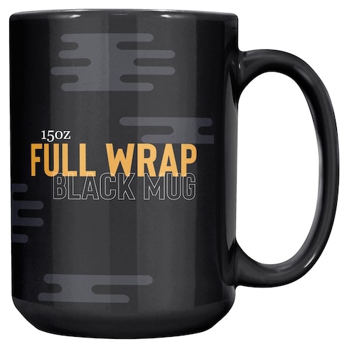 15oz Black Mug