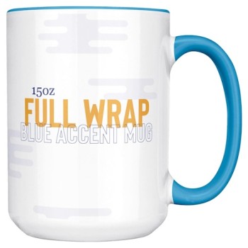 15oz Blue Accent Mug