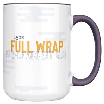 15oz Purple Accent Mug