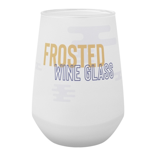 13oz Frosted Wine Glass