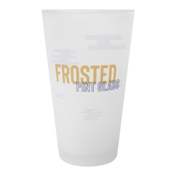 16oz Frosted Pint Glass